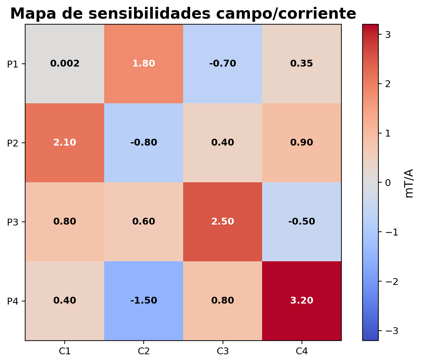 Matriz de sensibilidad